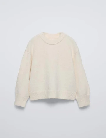 Pulover Zara, crem Crem