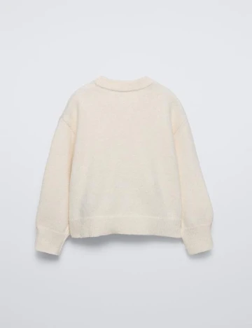 Pulover Zara, crem Crem