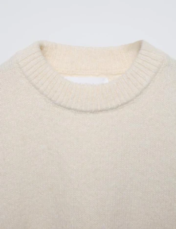 Pulover Zara, crem Crem