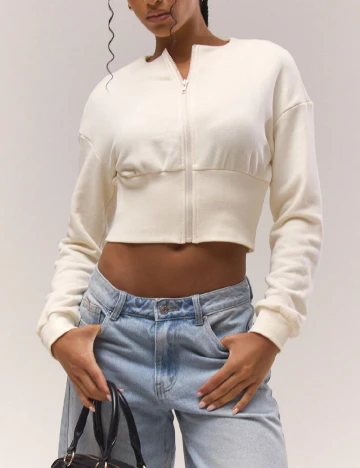 Bluza Musera, ecru Alb