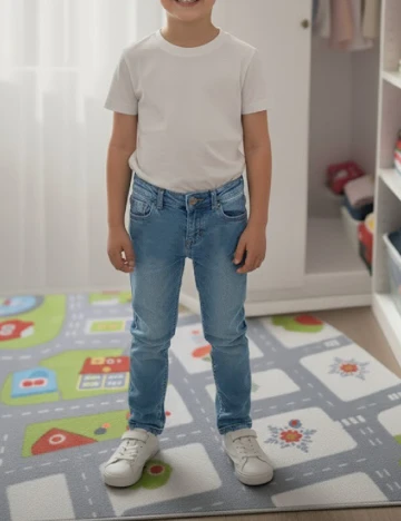 Blugi Zara, albastru Albastru