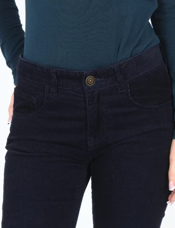 Pantaloni Zara, bleumarin Albastru