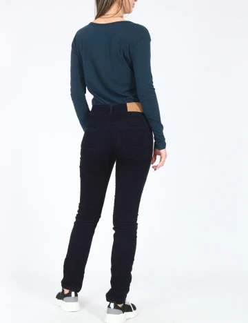 Pantaloni Zara, bleumarin Albastru