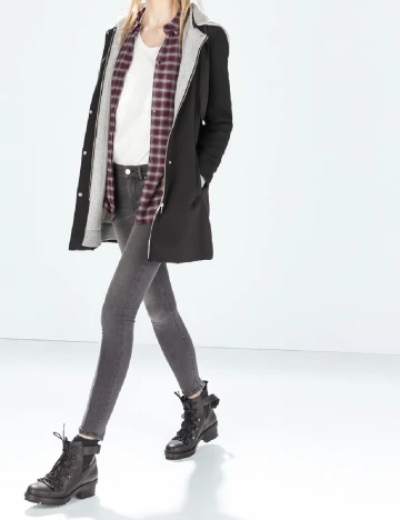 Geaca Zara, negru Negru