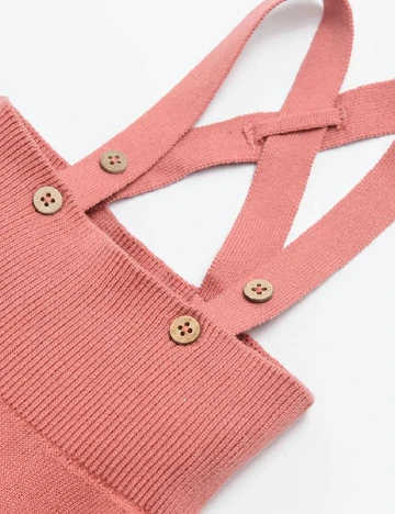 Salopeta Cool Club, roz pudra Roz