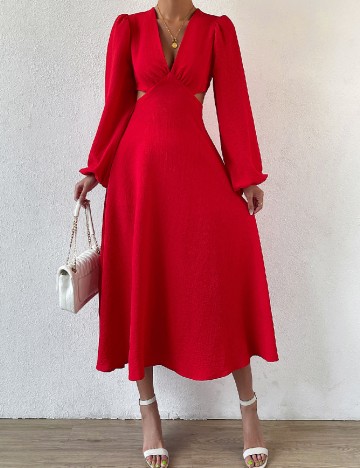 
						Rochie lunga SHEIN, rosu