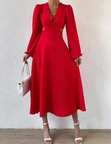 Rochie medie SHEIN, rosu Rosu