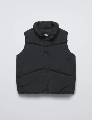 Vesta impermeabila Zara, negru Negru