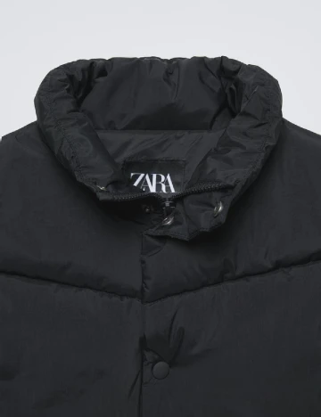 Vesta impermeabila Zara, negru Negru