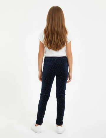 Pantaloni Zara, bleumarin Albastru