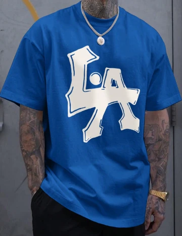 Tricou SHEIN, albastru Albastru