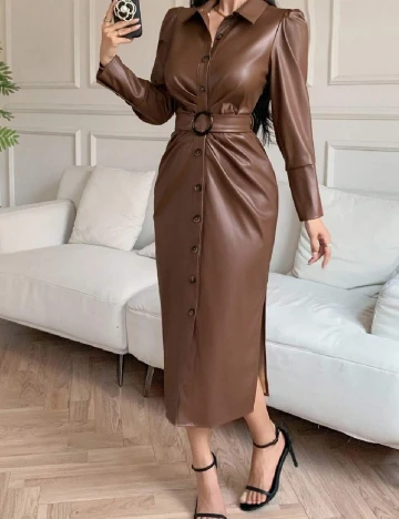 Rochie medie SHEIN, maro Maro