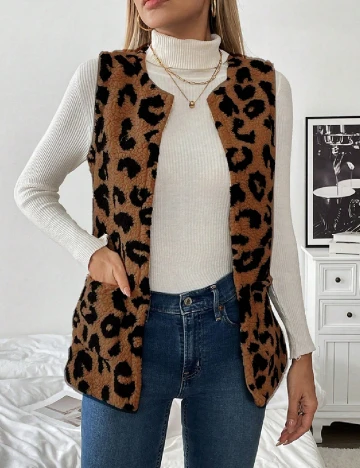Vesta SHEIN, animal print Animal print