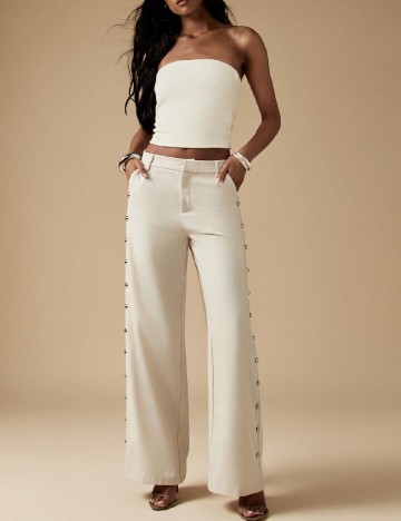 
						Pantaloni Missguided, ecru
