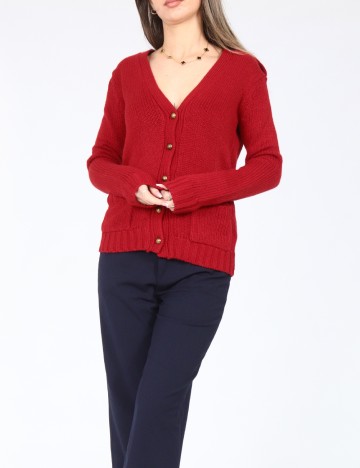 Cardigan Zara, rosu