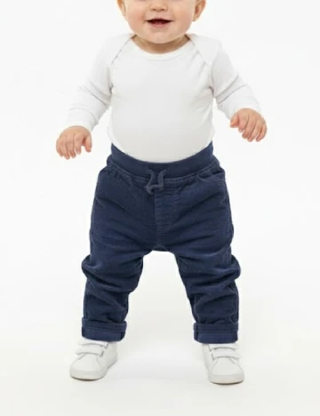 Pantaloni Zara, bleumarin Albastru