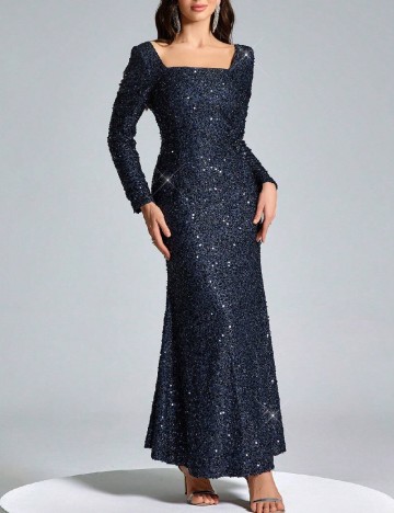 
						Rochie lunga Emery Rose, bleumarin