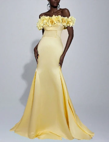 Rochie lunga SHEIN, galben Galben