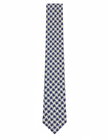 Cravata Massimo Dutti, alb/albastru Alb