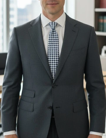 Cravata Massimo Dutti, alb/albastru Alb