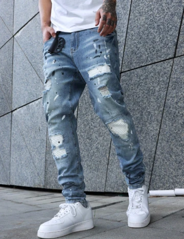 Blugi SHEIN, albastru Albastru