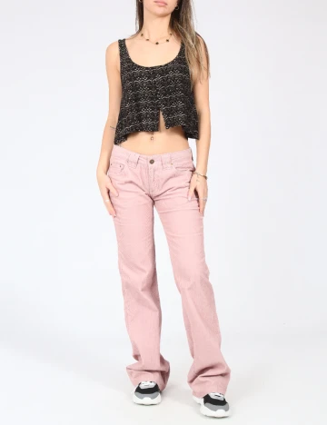 Pantaloni Zara, roz Roz