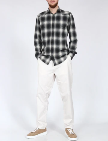 Pantaloni Zara, ecru Alb