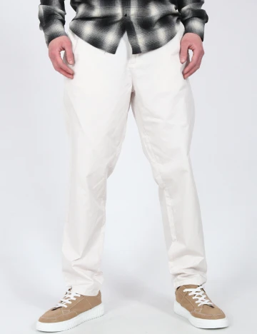 Pantaloni Zara, ecru Alb