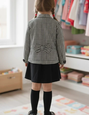 Jacheta Zara, alb/negru Negru