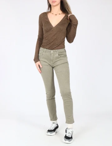 Pantaloni Zara, verde Verde