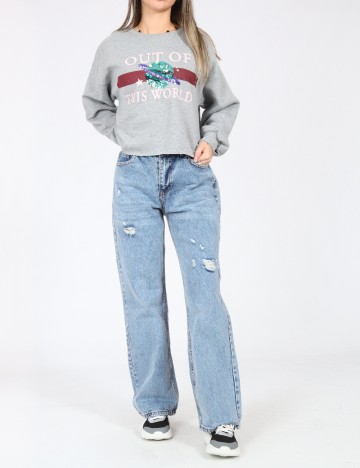 
						Blugi SHEIN, albastru