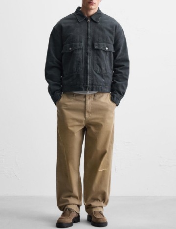 
						Jacheta Zara, gri inchis