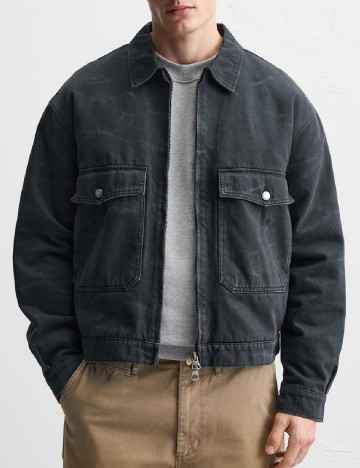 Jacheta Zara, gri inchis