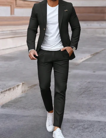 Costum SHEIN, negru Negru