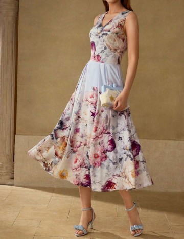 
						Rochie medie MOTF, floral print