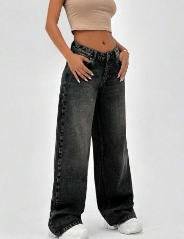 Blugi SHEIN, negru Negru