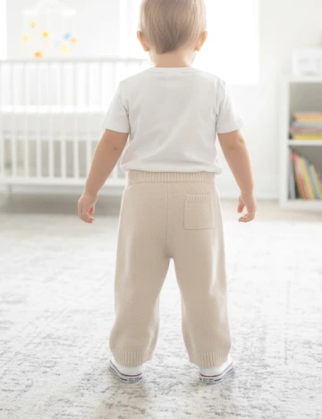 Pantaloni Zara, ecru Alb