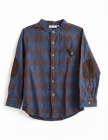 Camasa Zara, albastru/maro