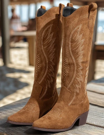 Cizme SHEIN, maro Maro