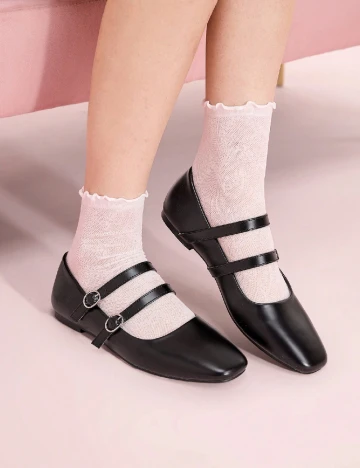 Pantofi Shein Kids, negru Negru