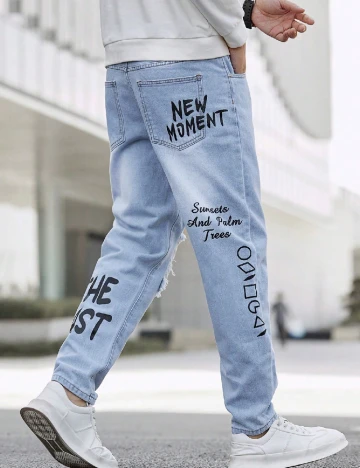 Blugi SHEIN, albastru Albastru