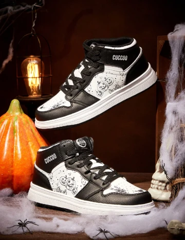 Adidasi Cuccoo, alb/negru Negru