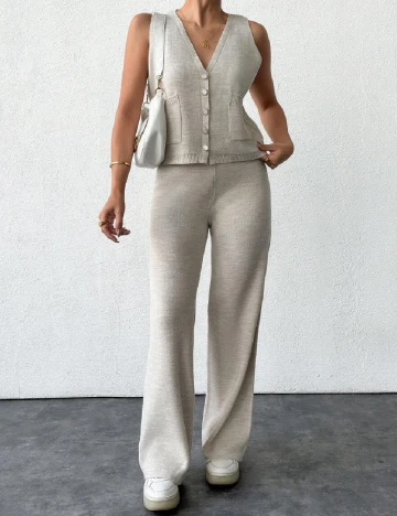 Compleu SHEIN, bej Crem