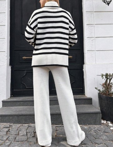 Compleu SHEIN, alb/negru