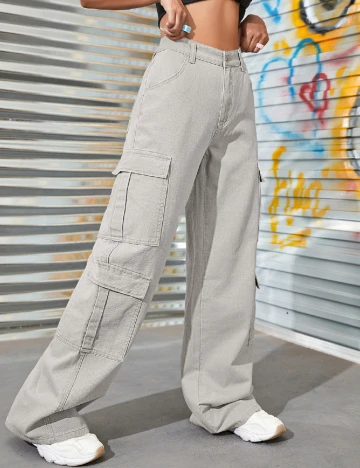 Blugi SHEIN, gri Gri