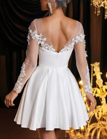 Rochie scurta SHEIN, alb