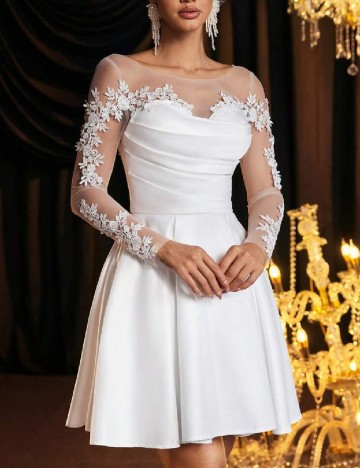 Rochie scurta SHEIN, alb