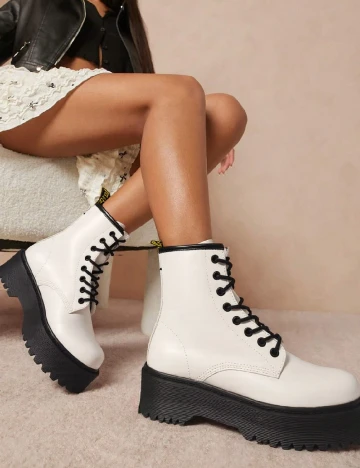 Ghete SHEIN, alb Alb