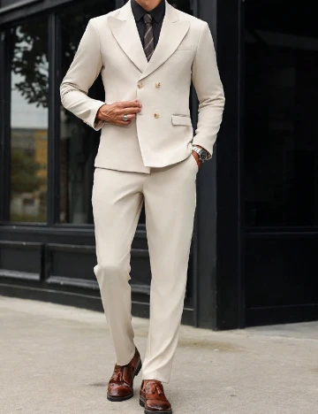 Costum SHEIN, bej Crem