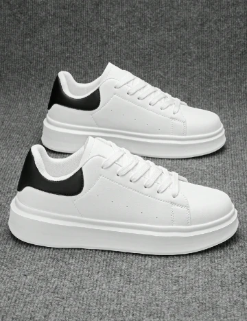 Adidasi SHEIN, alb Alb